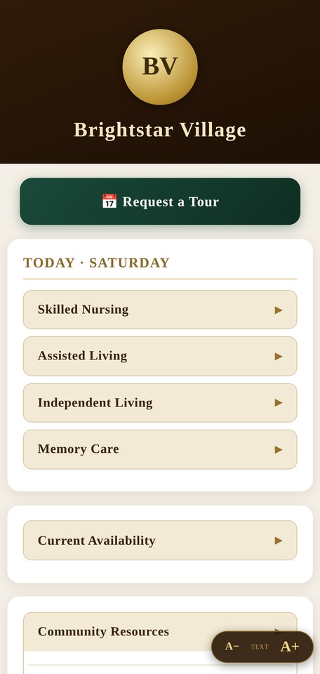 The Huck Family Companion on a phone, showing Magnolia Terrace